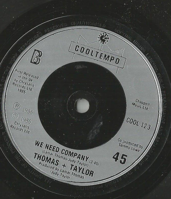 Thomas & Taylor : You Can't Blame Love (7")