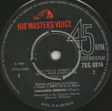 Charles-Marie Widor, Johann Sebastian Bach, Fernando Germani : Toccata & Prelude And Fugue In G ('The Great'), BWV 541 (7", EP, Mono)