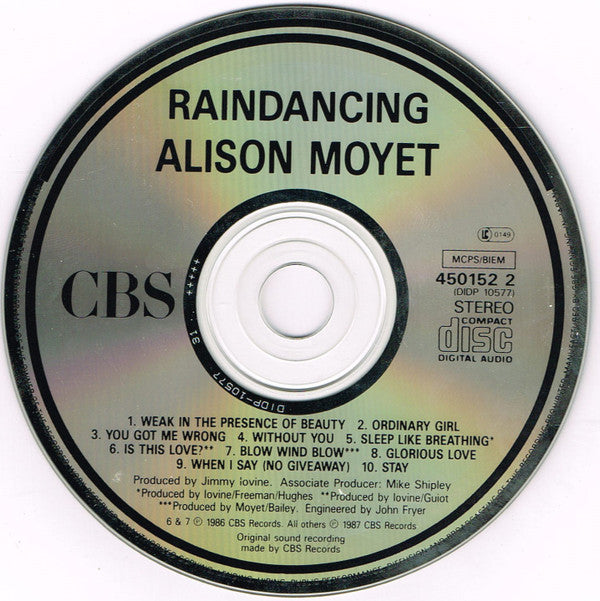 Alison Moyet : Raindancing (CD, Album)