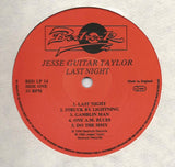 Jesse Taylor (2) : Last Night (LP)