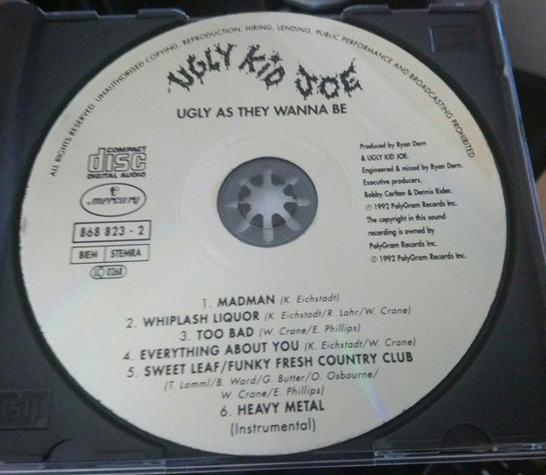 Ugly Kid Joe : As Ugly As They Wanna Be (CD, EP)