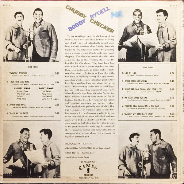 Chubby Checker, Bobby Rydell : Bobby Rydell / Chubby Checker (LP, Album, Mono)