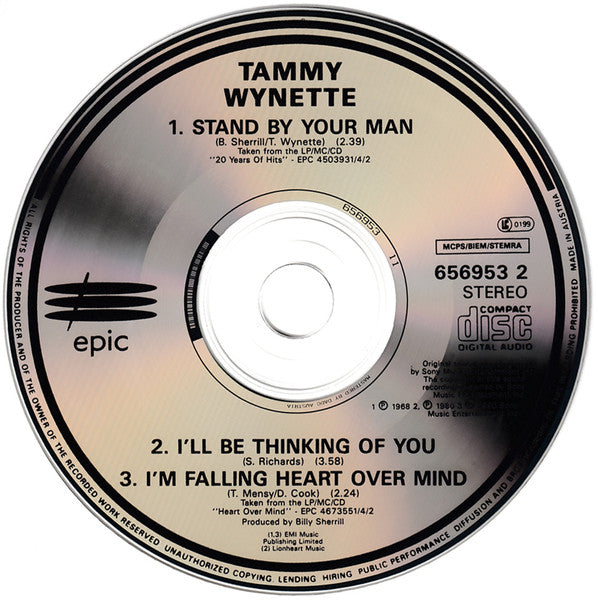 Tammy Wynette : Stand By Your Man (CD, Single)