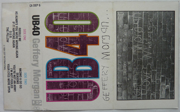 UB40 : Geffery Morgan (Cass, Album)