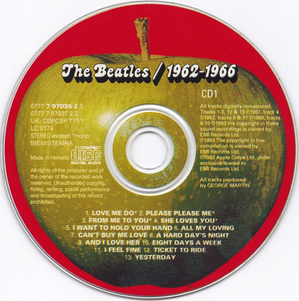 The Beatles : 1962-1966 (2xCD, Comp, RE, RM)