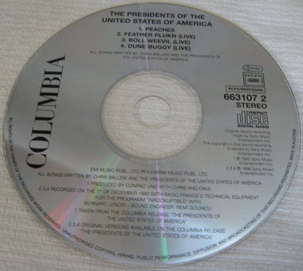The Presidents Of The United States Of America : Peaches (CD, Single)
