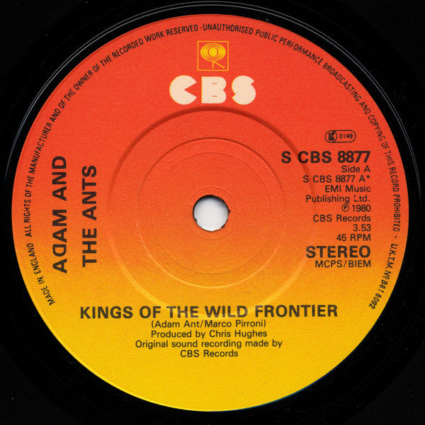 Adam And The Ants - Kings Of The Wild Frontier (7) (Very Good (VG)) - DaddyPop