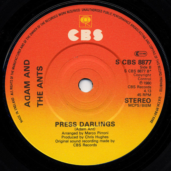 Adam And The Ants - Kings Of The Wild Frontier (7) (Very Good (VG)) - DaddyPop