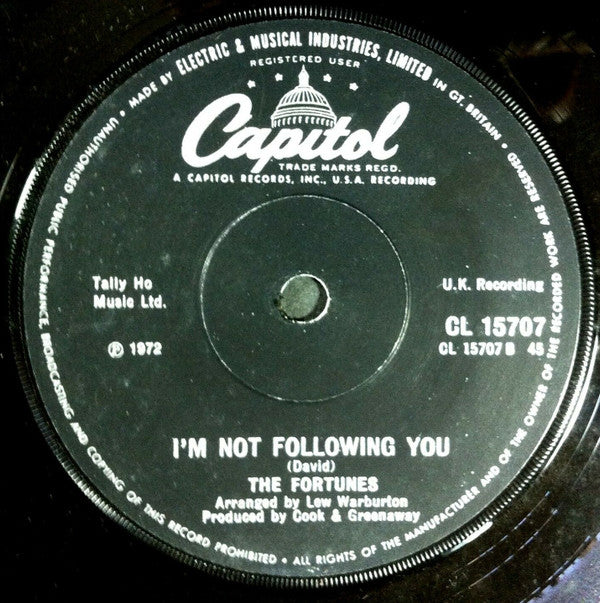 The Fortunes : Storm In A Teacup (7", Single, Bla)