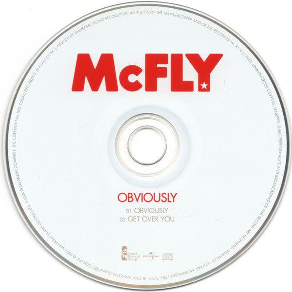 McFly : Obviously (CD, Single, CD1)