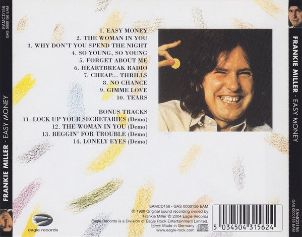 Frankie Miller : Easy Money (CD, Album, RM)