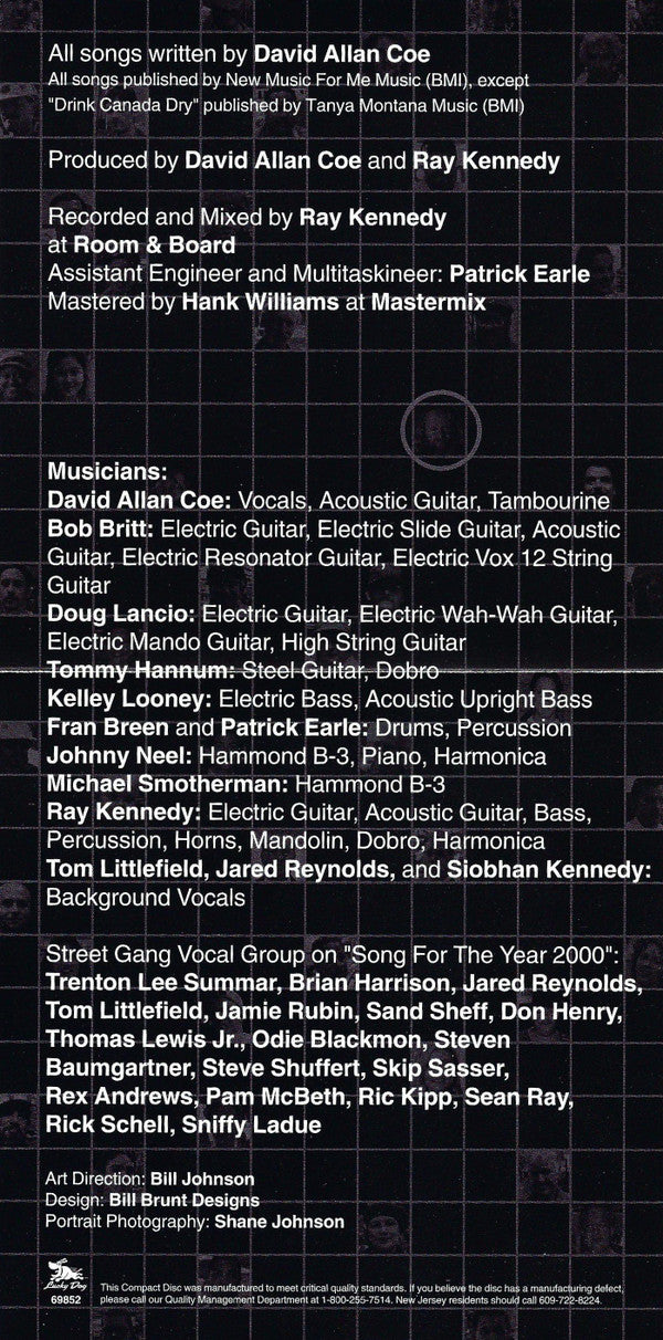 David Allan Coe : Recommended For Airplay (HDCD, Album)