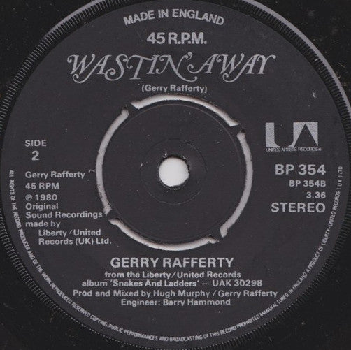 Gerry Rafferty : Royal Mile (7", Single, Pus)