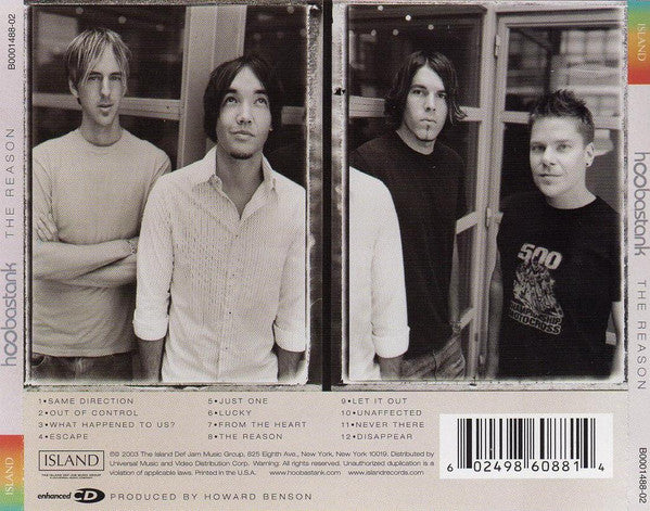 Hoobastank : The Reason (CD, Album, Enh, UML)