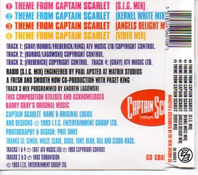 Cloud-Bass : Theme From Captain Scarlet & The Mysterons (CD, Single)