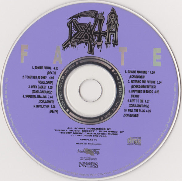 Death (2) : Fate (The Best Of Death) (CD, Comp, RM)