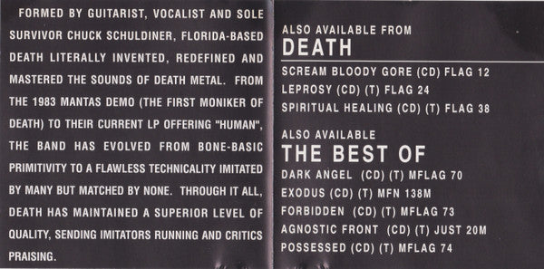 Death (2) : Fate (The Best Of Death) (CD, Comp, RM)