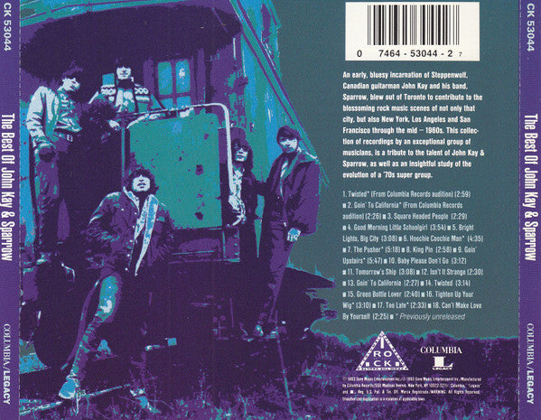 John Kay & The Sparrow - The Best Of John Kay & Sparrow (Tighten Up Your Wig) (CD) (Very Good Plus (VG)) - DaddyPop