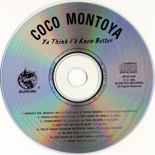 Coco Montoya : Ya Think I'd Know Better (CD, Album)