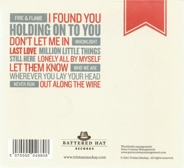 Tristan Mackay : Out Along The Wire (CD, Album, RE)