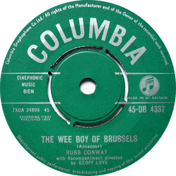 Russ Conway : China Tea  (7", Single)