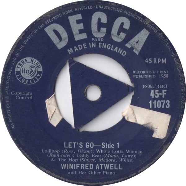 Winifred Atwell : Let's Go (7", Single)
