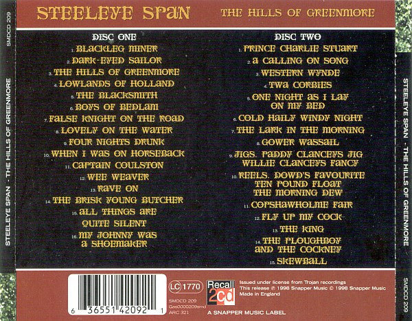 Steeleye Span : The Hills Of Greenmore (An Anthology) (2xCD, Comp)