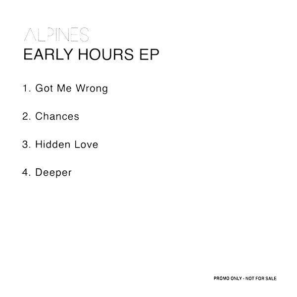 Alpines - Early Hours EP (CDr) (Near Mint (NM Or M-)) - DaddyPop