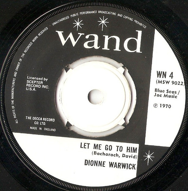 Dionne Warwick : Loneliness Remembers What Happiness Forgets (7", Single)