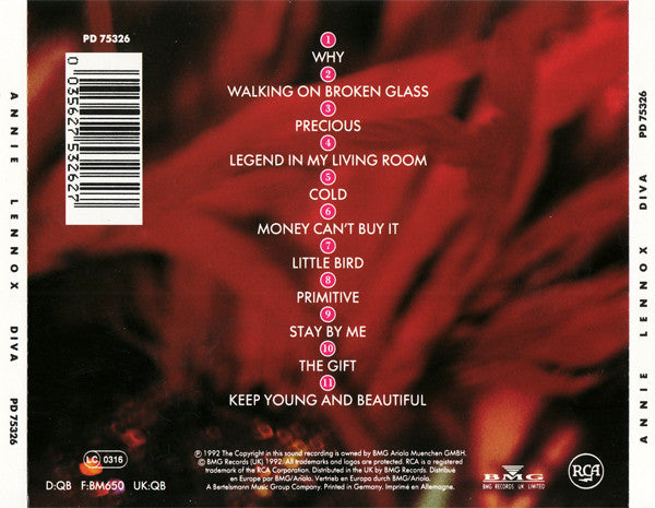 Annie Lennox : Diva (CD, Album)
