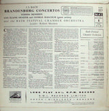 Johann Sebastian Bach, Yehudi Menuhin, Bath Festival Chamber Orchestra : The Brandenburg Concertos (2xLP, RE)