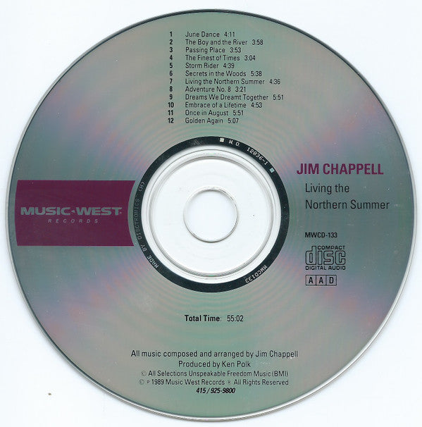 Jim Chappell - Living The Northern Summer (CD) (Near Mint (NM Or M-)) - DaddyPop
