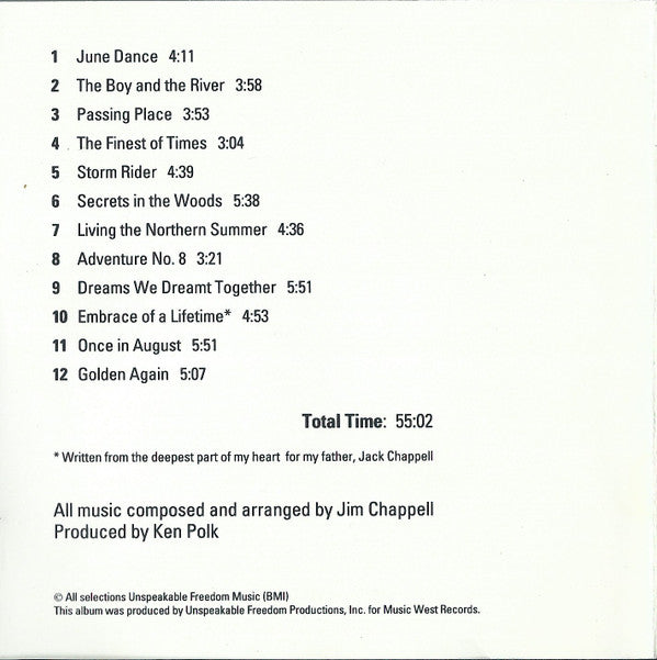 Jim Chappell - Living The Northern Summer (CD) (Near Mint (NM Or M-)) - DaddyPop