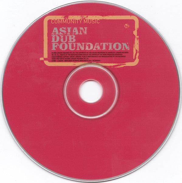 Asian Dub Foundation - Community Music (CD) (Very Good Plus (VG)) - DaddyPop