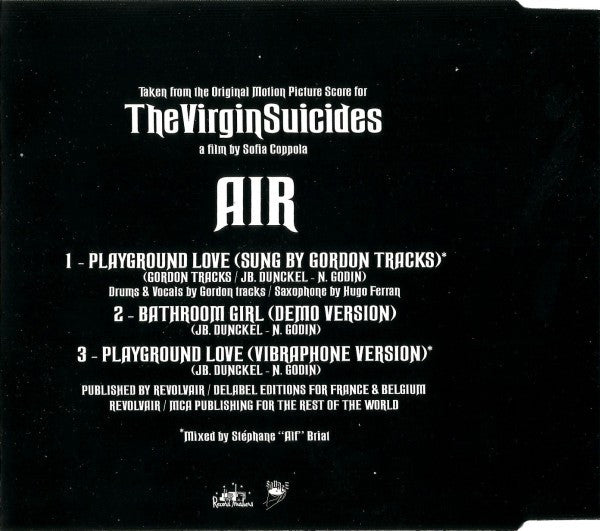 AIR Sung By Gordon Tracks - Playground Love (CD) (Very Good Plus (VG)) - DaddyPop