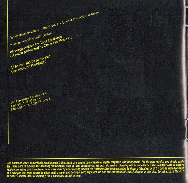 Chris de Burgh : At The End Of A Perfect Day (CD, Album, RE, no )