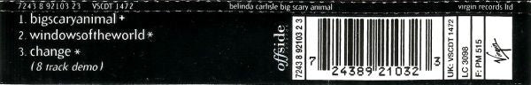 Belinda Carlisle : Big Scary Animal (CD, Single)