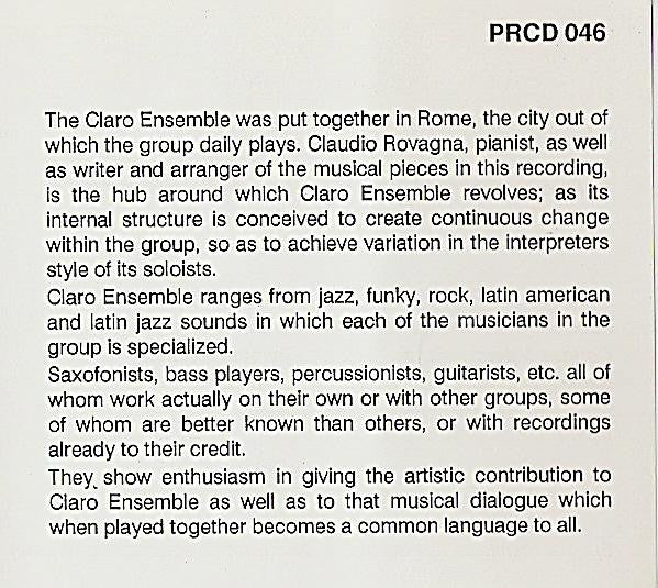 Claro Ensemble : The Best Of The Bunch (CD)