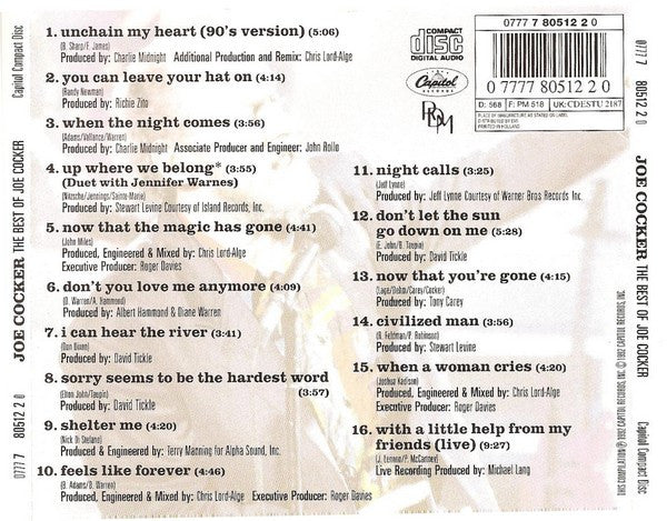 Joe Cocker : The Best Of Joe Cocker (CD, Comp)