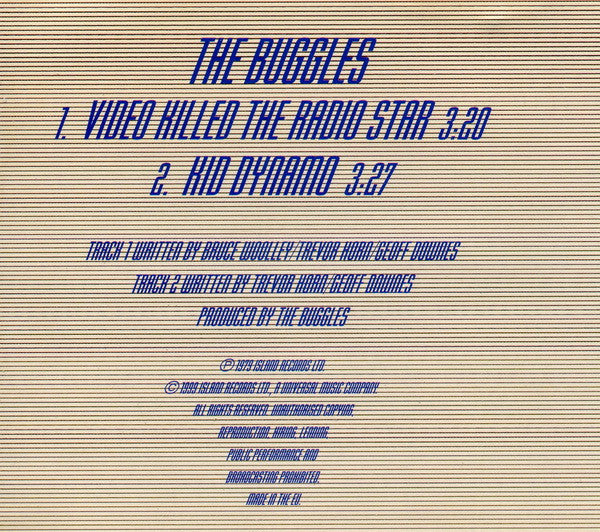 The Buggles - Video Killed The Radio Star (CD) (Very Good Plus (VG)) - DaddyPop