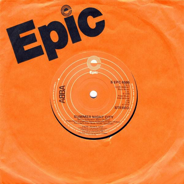 ABBA - Summer Night City (7) (Very Good Plus (VG)) - DaddyPop