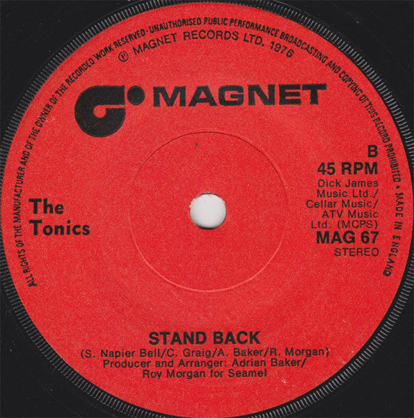 The Tonics (3) : All Summer Long (7", Single)