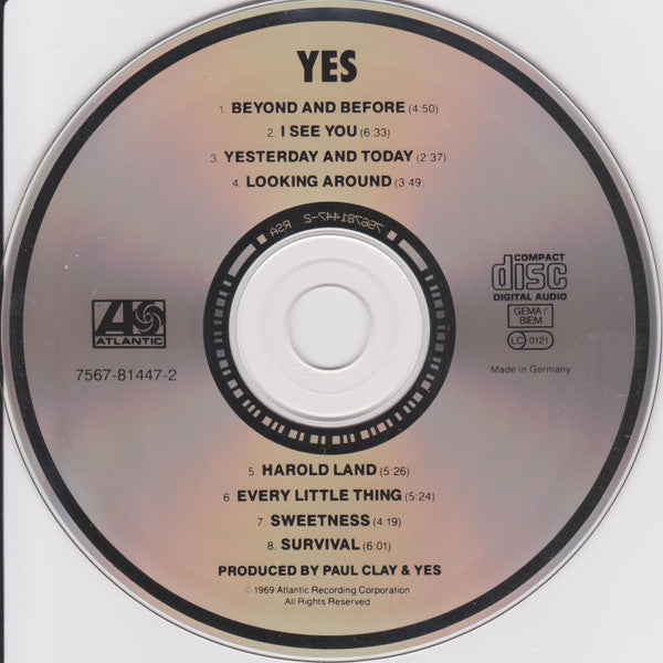 Yes : Yes (CD, Album, RE)