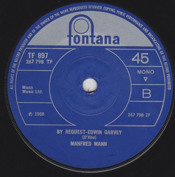 Manfred Mann : Mighty Quinn (7", Single, Sol)