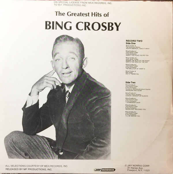 Bing Crosby : The Greatest Hits Of Bing Crosby (2xLP, Comp)