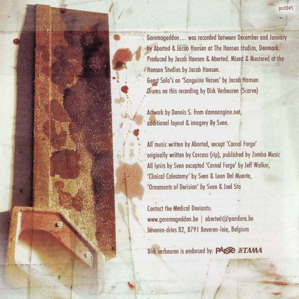 Aborted : Goremageddon: The Saw And The Carnage Done (CD, Album)