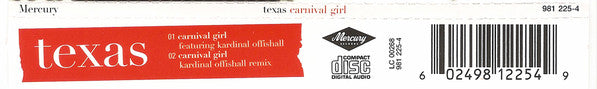 Texas Featuring Kardinal Offishall : Carnival Girl (CD, Single)