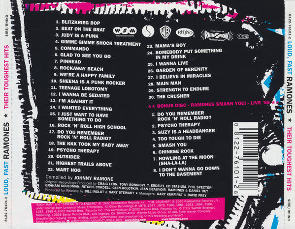 Ramones : Loud, Fast Ramones: Their Toughest Hits (2xCD, Comp, Ltd)