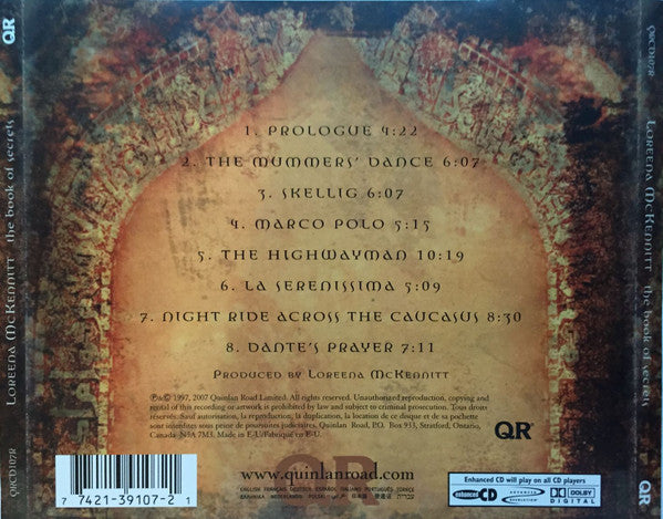 Loreena McKennitt : The Book Of Secrets (CD, Album, Enh, RE, RM, VDC)
