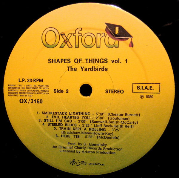 The Yardbirds : Shapes Of Things Volume 1 (LP, Comp)